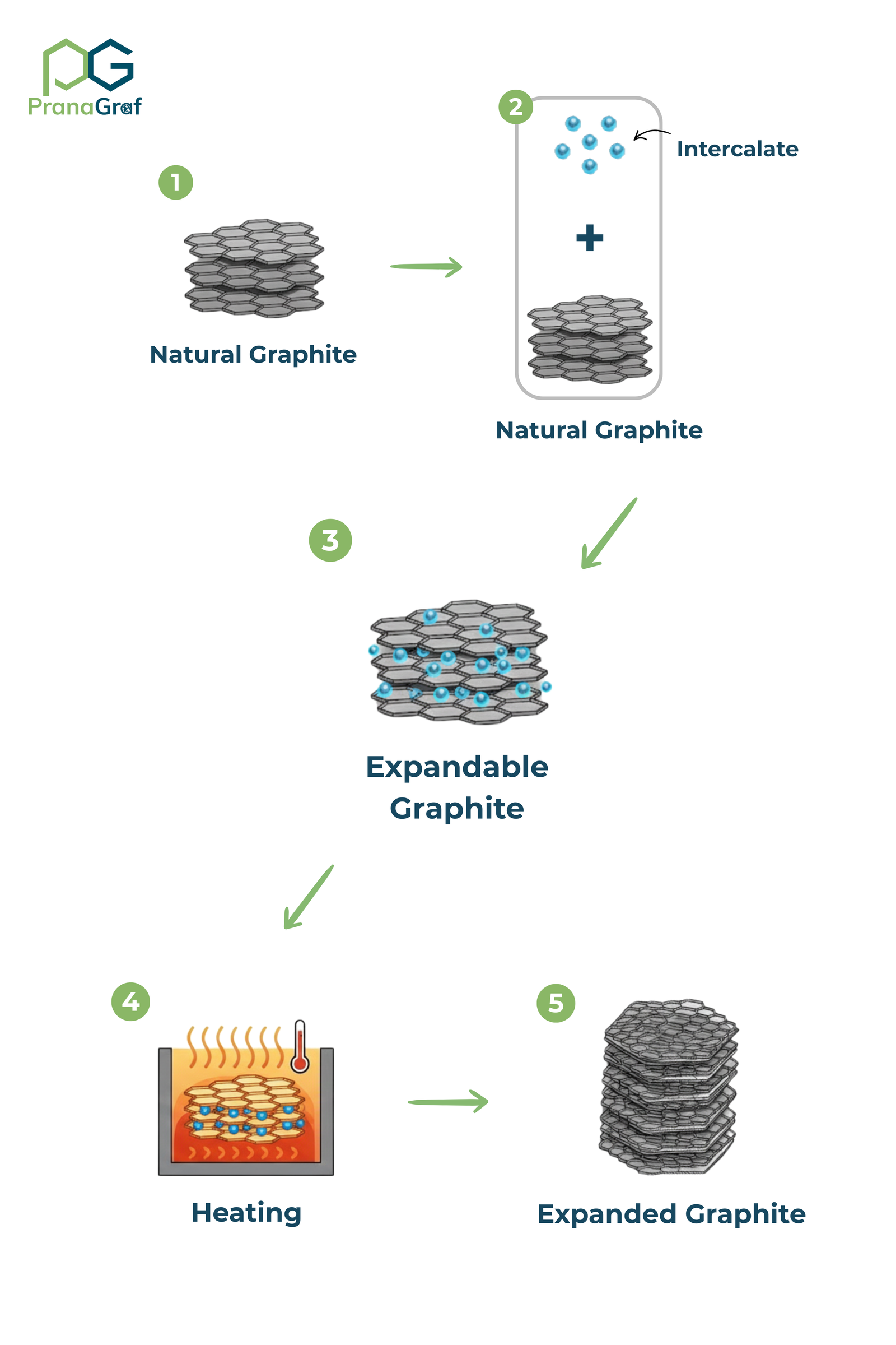 Intumescent flame retardant mechanism of expandable graphite